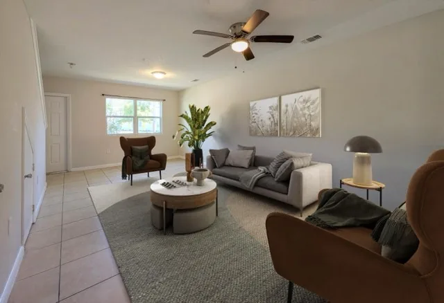 Renovated living room