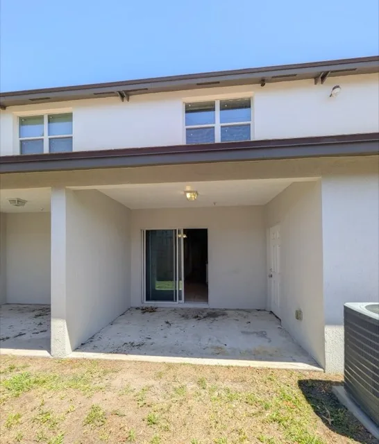Private rear patio